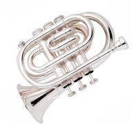 Trombette Tromba Tascabile Placcata In Argento Tono Sib Ottone Tromba Professionale Standard Strumento A Tono Pieno