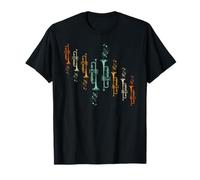 Trombettista Regalo Note Musicali Musica Jazz Tromba Maglietta
