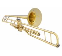 Trombone a Valvole Ottone Bb Tenore Pistone Nichel Argento con Custodia Bocchino