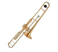 Trombone Basso Corpo In Ottone Laccato Oro Valvole A Pistone Trombone Contralto