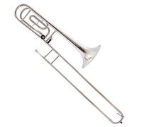 Trombone Basso In Si Bemolle, Ottone Nichelato, Trombone A Coulisse Con Custodia E Accessori Trombone per Principianti