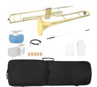 Trombone Basso Un Trombone In Si Bemolle A Tre Pistoni Placcato In Oro Realizzato In Ottone E Facile Da Suonare(B set)