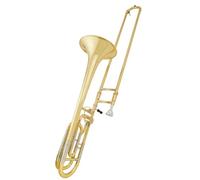 Trombone Con Cambio Tono In Sib/Fa, Ottone Laccato Oro, Da Si Bemolle A Fa, Trombone A Scorrimento Con Custodia Trombone per Principianti