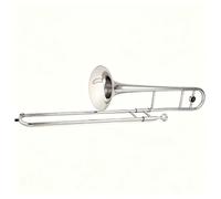 Trombone contralto for studenti, strumento musicale in ottone mi bemolle, trombone placcato in argento con borsa speciale