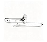 Trombone contralto in ottone mi bemolle, strumento musicale for principianti, trombone placcato in argento con borsa speciale