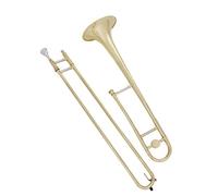 Trombone Contralto Ottone Placcato Argento Bb Tone B Strumento A Fiato Piatto Con Accessori Per Bocchino In Cupronichel Per Trombone