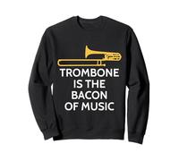 Trombone è la Pancetta della Musica Divertente Giocatore di Ottone Felpa