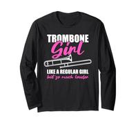 Trombone Girl Trombone Trombone Trombone Maglia a Manica
