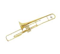 Trombone In Do Con Chiave In Ottone A Tripla Chiave Per Esibizioni Sul Palco Oro Trombone Standard
