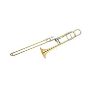 Trombone In Ottone Adatto Per Suonare Il Trombone Tenore Laccato Oro Con Chiave In Si Bemolle Fa Strumento Professionale