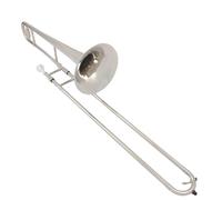 Trombone in per Principianti Trombone In Sib Laccato Argento Con Corpo In Ottone Set Di Trombone Contralto Con Custodia Per Bocchino Accessori Per Asta Sordina(Silver trombone set)