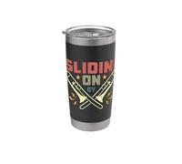 Trombone per amanti degli strumenti della banda musicale Slidin' On By Loves Bicchiere termico in acciaio inox doppia parete