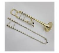 Trombone Professionale Bb/F Tone Brass Lacquered Gold Professional Trombone Instrument With Mouthpiece Case