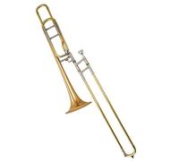 Trombone Professionale Cambia Intonazione Trombone Contralto Ottone Laccato Oro Strumento Trombone Tono Sib/F Con Custodia E Bocchino