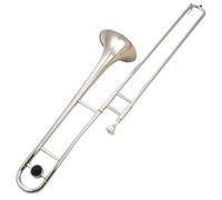 Trombone Professionale Music Lover Strumento Trombone Alto Ottone Adulto Si Bemolle Tune(Silver)