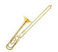 Trombone Professionale Strumenti Musicali Trombone Basso Tono SIb/F Con Corpo In Ottone Laccato Oro Con Accessori