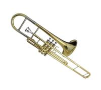 Trombone Professionale Strumenti Per Trombone A Pistone In Mib Tono Ottone Laccato Oro Con Custodia E Bocchino