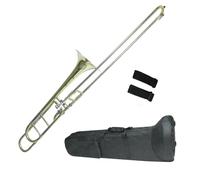 Trombone Professionale Strumento Per Trombone A Scorrimento In Ottone Dorato Laccato In Chiave Sib/Fa Con Accessori Per Bocchino