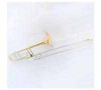 trombone professionale Strumento Trombone A Valvole Laccato Oro Trombone In Sib/Fa