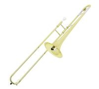Trombone Professionale Trombone Contralto Di Livello Prestazionale In Ottone Dorato E Argento Laccato Sib Tono Si Bemolle Con Custodia Strumenti(Gold)