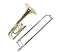 Trombone Professionale Trombone In Si Bemolle Laccato Oro In Ottone Per Esibizioni Di Bande Professionali