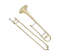 trombone professionale Trombone In Sib Laccato Dorato Con Corpo In Ottone Set Di Trombone Contralto Con Custodia Per Bocchino Parti In Asta In Tessuto Muto(Golden trombone)