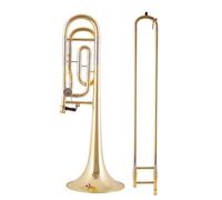 Trombone Professionale Trombone Laccato In Ottone Da Si Bemolle A Fa Trombone Tenore Con Cambio Di Intonazione Con Custodia E Accessori
