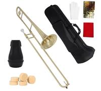 trombone professionale Trombone Tenore Contralto In Ottone Bb Tone B Strumento A Fiato Piatto Con Accessori Per Bocchino In Cupronichel Per Trombone(Alto Trombone)
