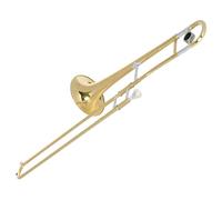 Trombone Professionale Trombone tenore in si bemolle, corpo in ottone laccato oro, trombone con custodia e accessori