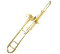 Trombone Professionale Trombone Tenore In Si Bemolle Trombone A Pistoni A Tre Chiavi In ottone Laccato Oro Con Scatola Portaoggetti E Accessori