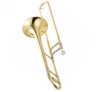 Trombone Professionale Trombone Tenore In Sib Con Corpo In Ottone Laccato Oro Con Custodia E Accessori