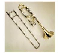 Trombone Professionale Trombone Tenore In Sib/fa Con Corpo In Ottone Giallo Laccato Oro Con Custodia E Accessori