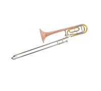 Trombone Professionale Trombone Tenore Placcato Oro In Sib Fa Di Strumenti Professionali Con Accessori