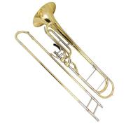 trombone strumento musicale Lacca Professionale Per Strumenti Musicali Per Trombone Contrabbasso F Piatto Con Bocchino Astuccio(Lacquer)