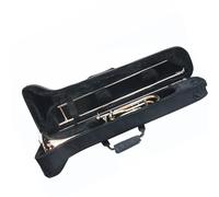 Trombone Strumento Musicale Trombone con Trasposizione Tenore da Si Bemolle A Fa Musica da Banda Musicale con Corde in Rame Bianco