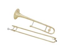 Trombone Strumento Musicale Trombone Contralto In Ottone Laccato Oro Bb Con Borsa Portaoggetti Accessori(A set)