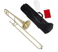 Trombone Strumento Musicale Trombone Contralto In Sib Placcato Oro Strumento In Ottone Professionale Si Bemolle Con Scatola Accessori