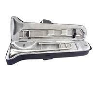 Trombone Strumento Musicale Trombone Contralto Placcato In Argento In Ottone Bb Tono B Strumento A Fiato Con Parti Accessori