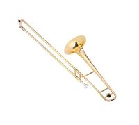 Trombone Strumento Musicale Trombone Contralto Professionale In Ottone Tono Bb Strumento A Fiato In Si Bemolle Con Custodia Per Strumenti(Gold)