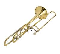 Trombone Tenore Con Cambio Di Tonalità Da Si Bemolle A Fa, Trombone In Ottone Laccato Oro Con Custodia Per Il Trasporto Trombone per Principianti
