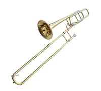Trombone Tenore Con Cambio Intonazione, Ottone Laccato, Oro, Sib/fa, Trombone Con Custodia E Accessori Trombone per Principianti