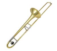 Trombone Tenore In Si Bemolle Per Principianti Trombone A Coulisse In Ottone Con Custodia E Accessori Trombone per Principianti (Color : Gold)