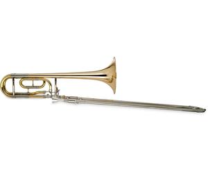 Trombone Tenore para Principiantes in Bb/F Ottone Dorato con Valigetta Bocchino