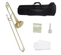 Trombone Trombone Contralto Professionale In Ottone Laccato Oro Tono Bb Strumento A Fiato B Bemolle Con Custodia Per Il Trasporto