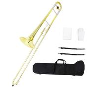 Trombone Trombone Contralto Strumento Si Bemolle Accordatura Principiante Ottone Laccato Oro Due Colori