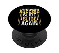 Trombonista Divertente Trombone Player PopSockets PopGrip Adesivo