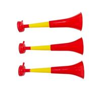 Tromette Vuvuzela Due corpi. Accessorio per calcio e celebrazioni sportive. Tromba d'aria rumorosa per l'animazione Ideale per il trasporto (3 Prodotti, Spagna)