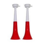 Tromette Vuvuzela Due corpi. Accessorio per calcio e celebrazioni sportive. Tromba d'aria rumorosa per l'animazione Ideale per il trasporto (Polonia, 2 Prodotti)