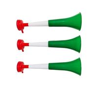 Tromette Vuvuzela Due corpi. Accessorio per calcio e celebrazioni sportive. Tromba d'aria rumorosa per l'animazione Ideale per il trasporto (3 Prodotti, Italia)
