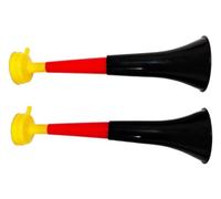 Tromette Vuvuzela Due corpi. Accessorio per calcio e celebrazioni sportive. Tromba d'aria rumorosa per l'animazione Ideale per il trasporto (2 Prodotti, Germania)